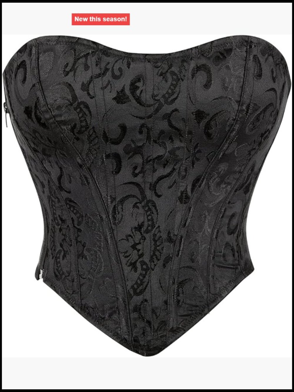Satin Corset Top Strapless Lace Up Bustier Clubwear Going Out